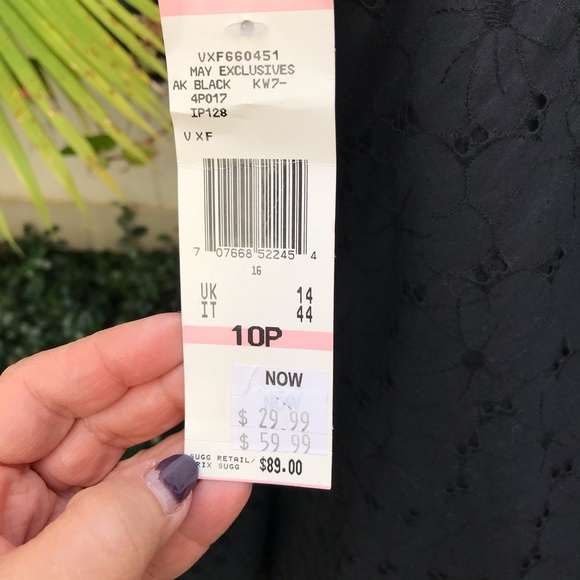 - Anne Klein black flair eyelet skirt NWT - Picture 5 of 8